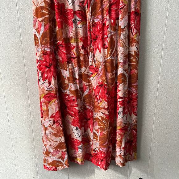 Floral Maxi Dress in Red and Pink - Picture 5 of 14